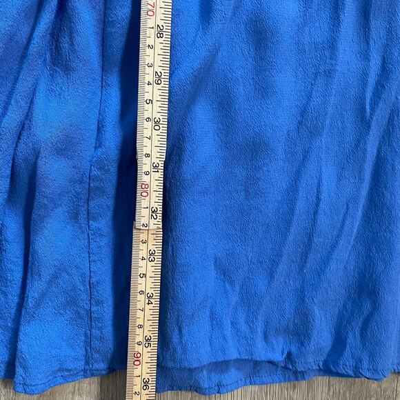 Maeve Anthropologie Blue V-Neck Utility Dress, Size L - Picture 14 of 16